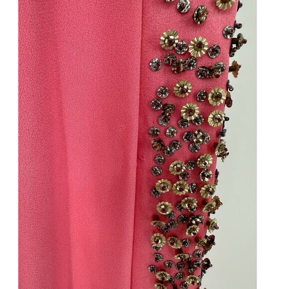 Dice Kayek Pink Beaded Sleeveless Dress NWT - Picture 8 of 9